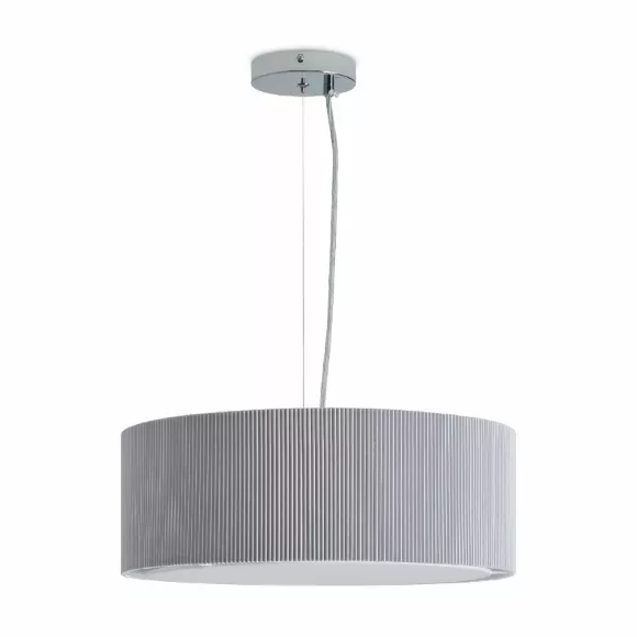 Подвесной светильник Freya Pleating FR5434PL-03GR1, Хром, Серый, Металл, крупный план