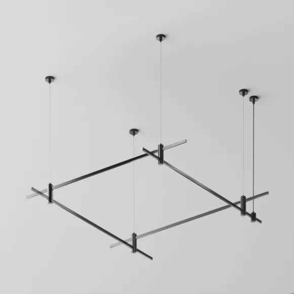 Основание на тросовых подвесах Hang для трековых светильников Maytoni Technical Flarity TFC-Flar-H04-B Основание на тросовых подвесах Hang для трековых светильников Maytoni Technical Flarity TFC-Flar-H04-B
