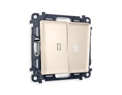 Комплект механизма 2-кл выключателя с подсветкой Ambrella Volt Alfa MA324015