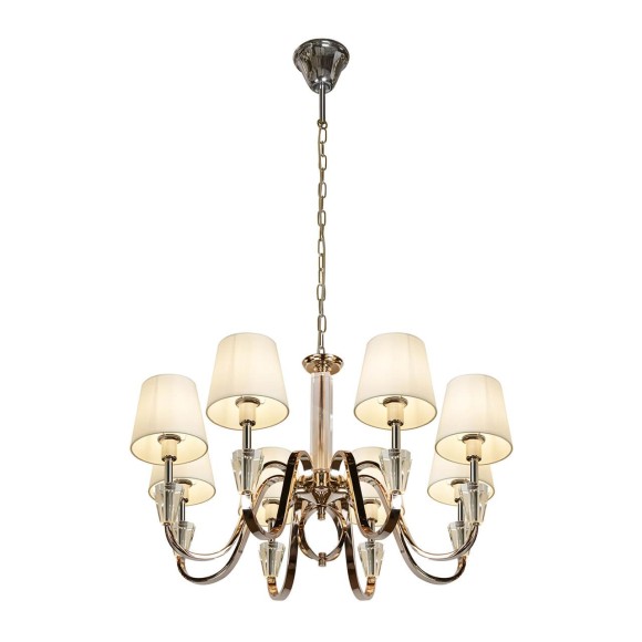 Подвесная люстра iLamp Alesti P2424-8 Nickel