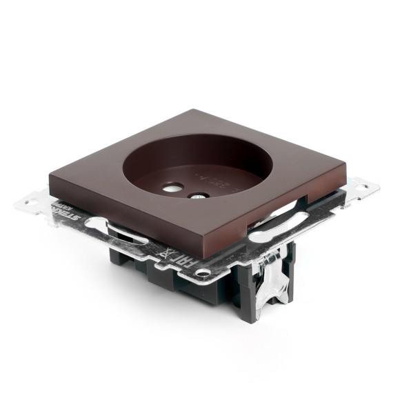 Розетка 1-местная с защитной шторкой Stekker Катрин GLS10-7109-04 49025