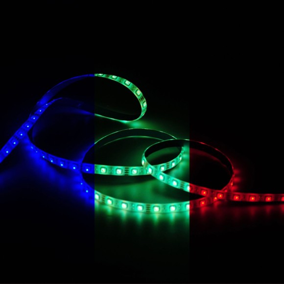 Светодиодная лента Gauss Basic 12В 5050 12Вт/м RGB 5м IP65 BT072