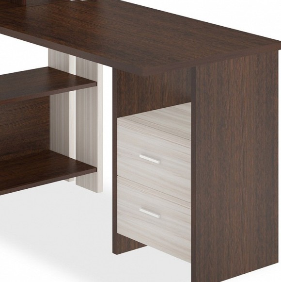 Стол компьютерный Домино Лайт СТЛ-ОВХ+С100Прям MER_STL-OVH-S100Pryam_KV