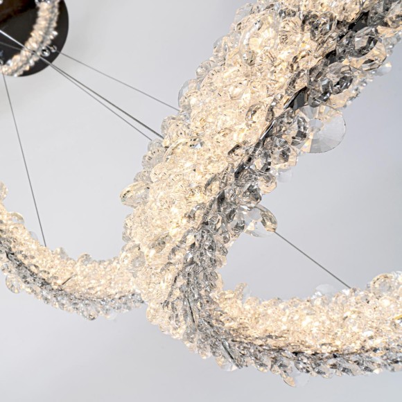 Подвесная светодиодная люстра с пультом управления Modelux MS.5003.600.400 CR