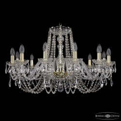 Подвесная люстра Bohemia Ivele Crystal 1402/12/300 G Leafs