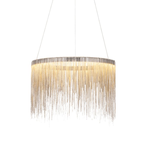 Подвесная светодиодная люстра Delight Collection 10010 10010P/D600 silver