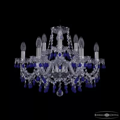 Подвесная люстра Bohemia Ivele Crystal 1410/6+3/195 Ni V3001