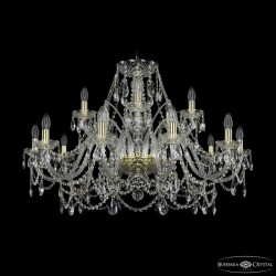 Подвесная люстра Bohemia Ivele Crystal 1411/10+5/360 G