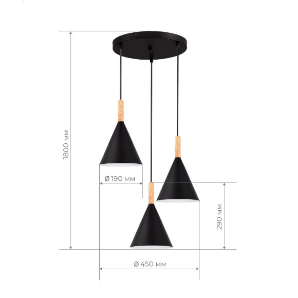 Подвесной светильник Evoluce Arket SLE1255-423-03