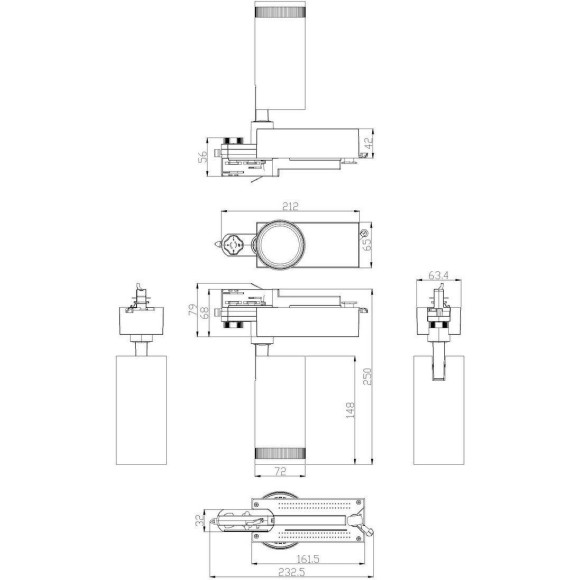 Трековый светильник ЭРА STR-30-99-40K-W30 Б0049785