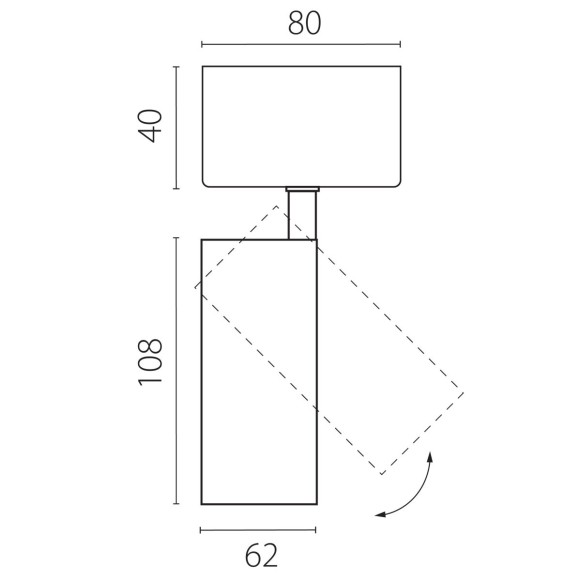 Накладной светильник Lightstar Alta Base A5146SO