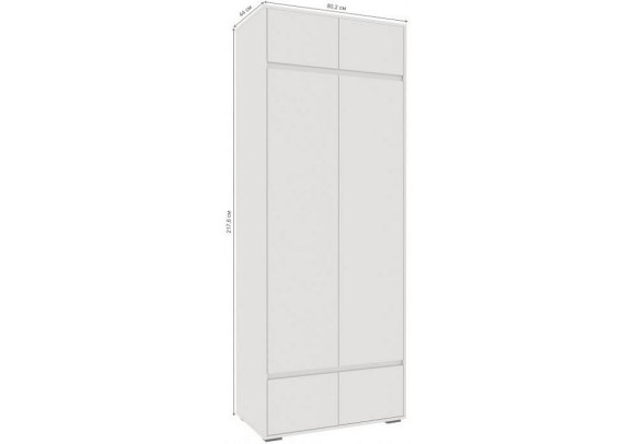 Шкаф платяной Роут WO_593730