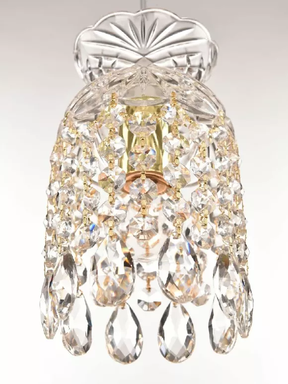 Подвесной светильник Bohemia Ivele Crystal 14781P/11 G, декоративные элементы крупным планом Подвесной светильник Bohemia Ivele Crystal 14781P/11 G, декоративные элементы крупным планом