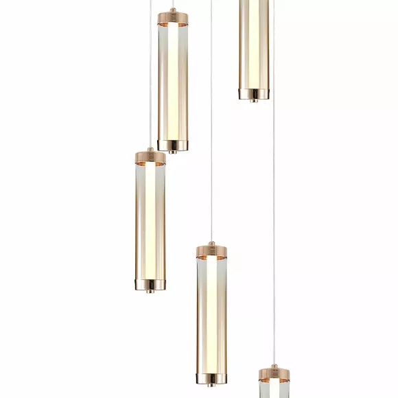 Каскадная люстра Indigo Rilucente 11061/5P Gold V000151L, 4000, Нейтральный белый Каскадная люстра Indigo Rilucente 11061/5P Gold V000151L, 4000, Нейтральный белый