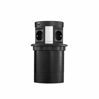 Блок розеток 107J (4 секции, 2 USB А + 2 USB С) Mebax 00-00001464