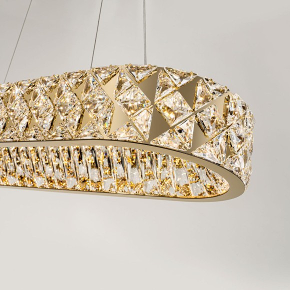 Подвесная люстра с пультом управления Modelux ML.335.900.300 GD