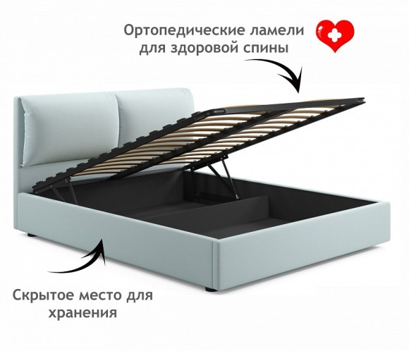 Кровать двуспальная Vita 2000x1600 с ПМ NMB_TE-00005498