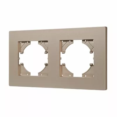 Рамка на 2 поста пластиковая Arlight FRM-PERIO-PL-2-GD 049753