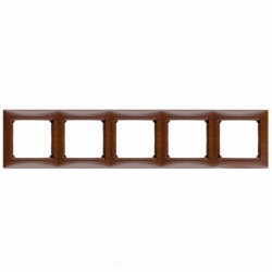 Рамка 5-постовая Legrand Valena тонированное дерево 770315