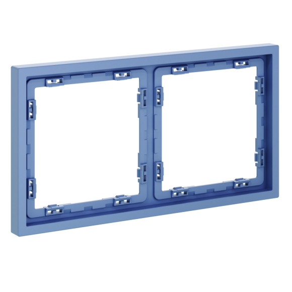 Рамка пластиковая Voltum S70 на 2 поста, (деним) VLS100215