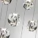 Каскадная люстра Odeon Light Jemstone 5084/120L, Хром, Прозрачный, Нейтральный белый, крупный план