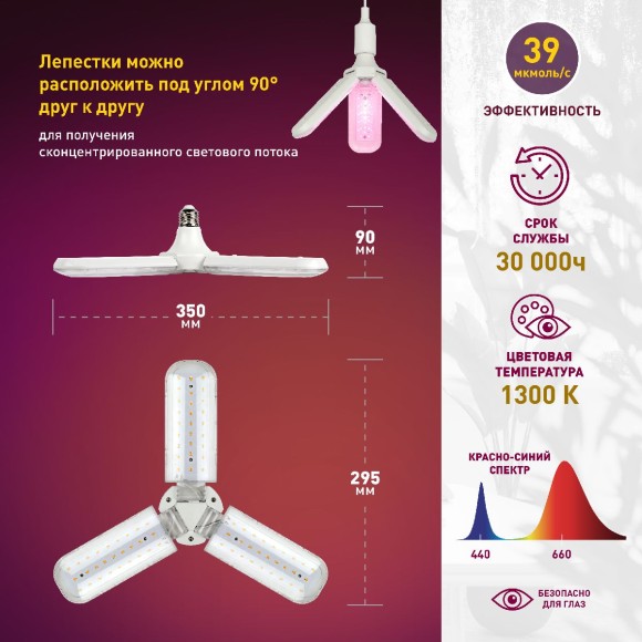 Подвесной светильник Эра FITO-24W-RB-E27-FOLD Б0061428