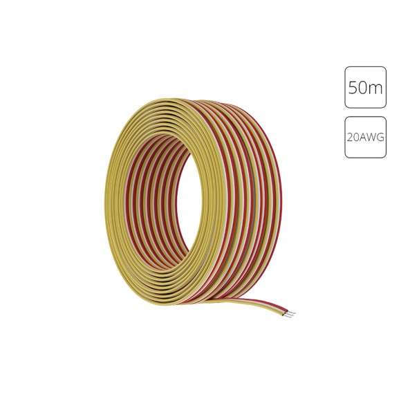 Провод 3-жильный для светодиодной ленты MIX 50м, 20AWG Arte lamp Strip-Accessories A20-3W