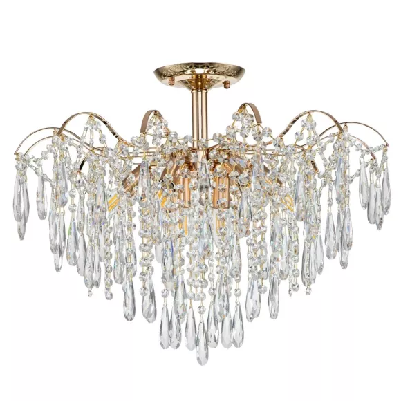 Потолочная люстра Escada Aurea 1124/8PL, Золото, Прозрачный, Металл Потолочная люстра Escada Aurea 1124/8PL, Золото, Прозрачный, Металл