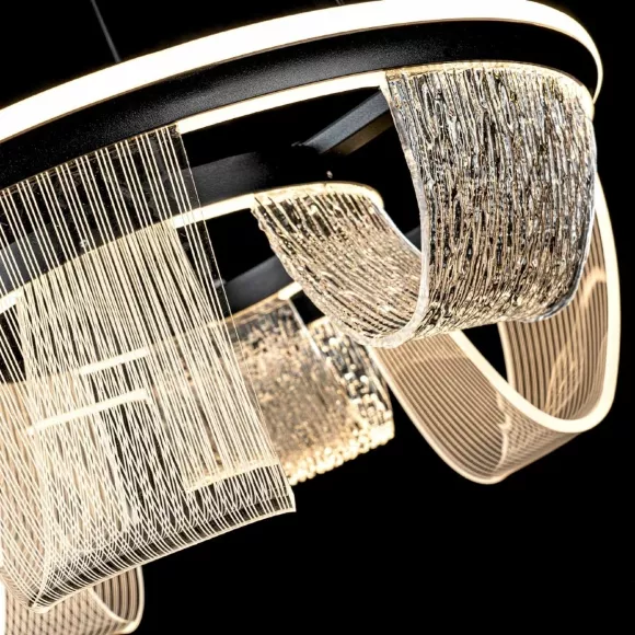 Подвесной светильник LED4U L7706-460 BK, декоративные элементы крупным планом Подвесной светильник LED4U L7706-460 BK, декоративные элементы крупным планом