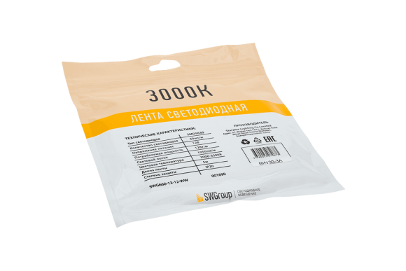 Светодиодная лента SWG SWG660-12-12-WW-M 009714