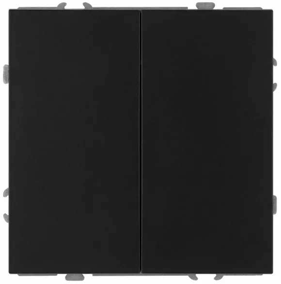 Переключатель Эра Galaxy 15-1106-05 двойной 10АХ-250В IP20 антрацит Б0070700 Переключатель Эра Galaxy 15-1106-05 двойной 10АХ-250В IP20 антрацит Б0070700