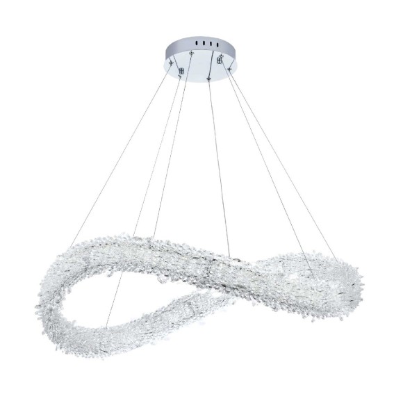 Подвесная светодиодная люстра с пультом управления Modelux MS.5003.800 CR