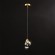 Подвесной светильник Delight Collection Crystal rock II 9701P/1 brass
