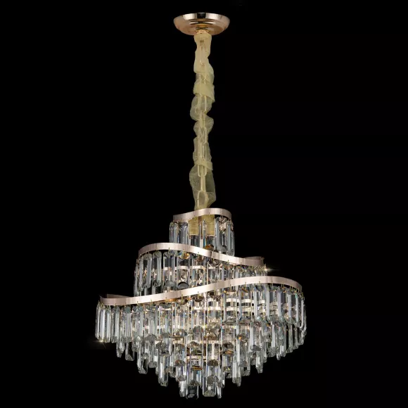 Подвесная люстра Citilux Naiad CL315152, Неоклассика, Золото