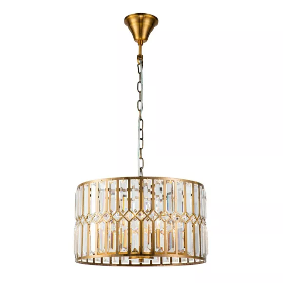 Подвесная люстра iLamp Triumph 6122-420 Brass, Бронза, Прозрачный, Металл, декоративные элементы крупным планом Подвесная люстра iLamp Triumph 6122-420 Brass, Бронза, Прозрачный, Металл, декоративные элементы крупным планом