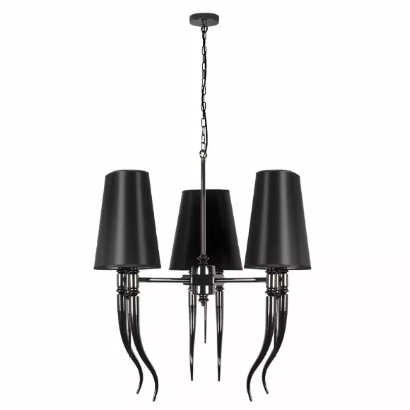 Подвесная люстра Loft IT Brunilde 10207/6 Black, Черный, Металл, Ткань Подвесная люстра Loft IT Brunilde 10207/6 Black, Черный, Металл, Ткань