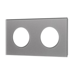 Рамка стеклянная на 2 поста Arlight FRM-GLARE-GC-2-GR 043837