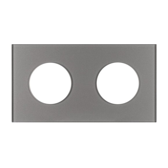 Рамка стеклянная на 2 поста Arlight FRM-GLARE-GC-2-GR 043837