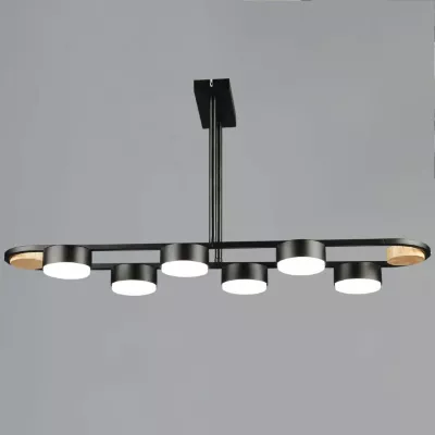 Подвесная люстра Reluce 02760-0.3-06 BK+WOOD GX53