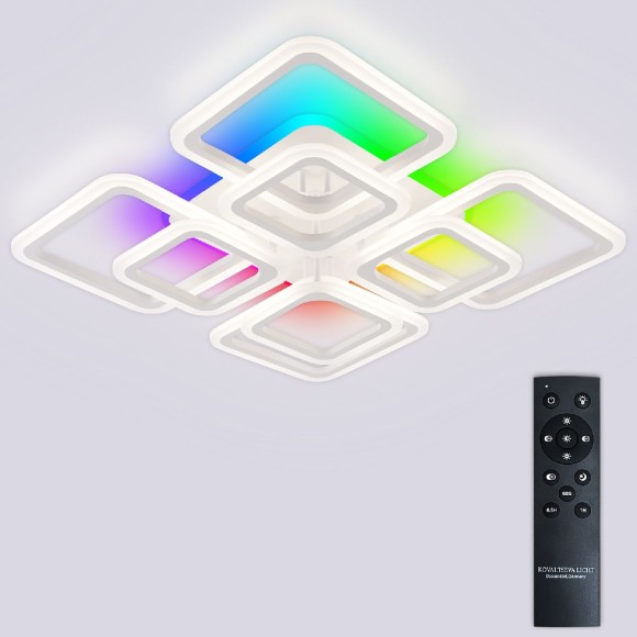 Потолочная люстра с пультом управления Natali Kovaltseva Spektr LED LAMPS 81108/6C