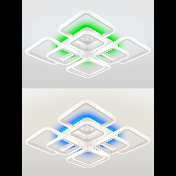 Потолочная люстра с пультом управления Natali Kovaltseva Spektr LED LAMPS 81108/6C