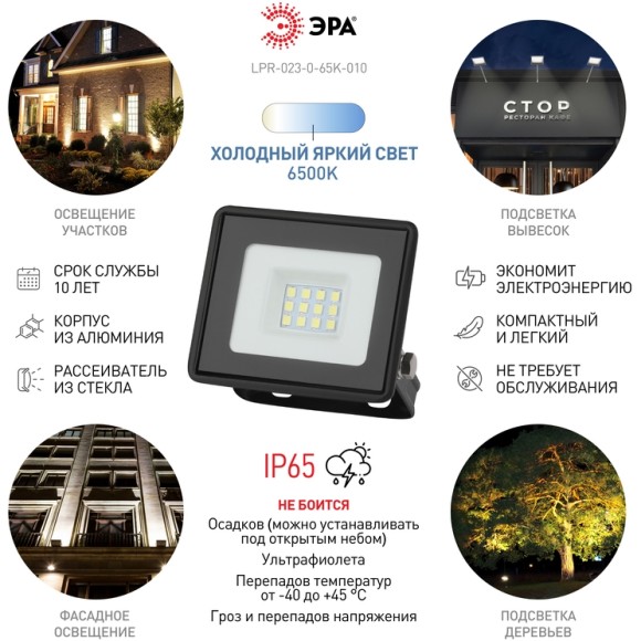 Прожектор Эра LPR-023-0-65K-010 Б0052021