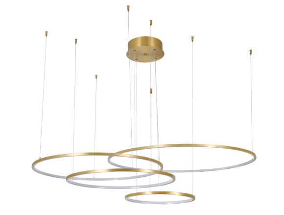 Подвесная светодиодная люстра Newport Loren 15104/S brass