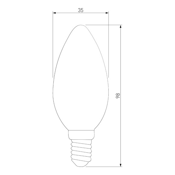 Лампа светодиодная филаментная Elektrostandard BLE1427 E14 9W 4200K матовая 4690389151262