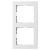 Рамка Jasmart G-Classic 2-постовая белый глянцевый поликарбонат G1002W