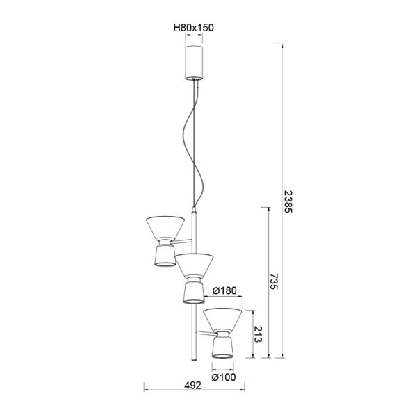 Подвесная светодиодная люстра Mantra New York 9218