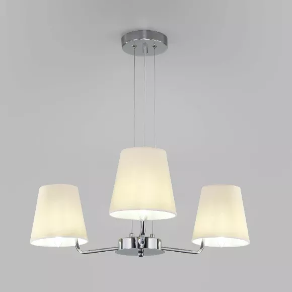 Подвесная люстра Eurosvet Amaretto 60155/3 хром a065001 Подвесная люстра Eurosvet Amaretto 60155/3 хром a065001
