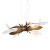 Подвесная светодиодная люстра Delight Collection RP168416 RP168416-11 bronze/clear