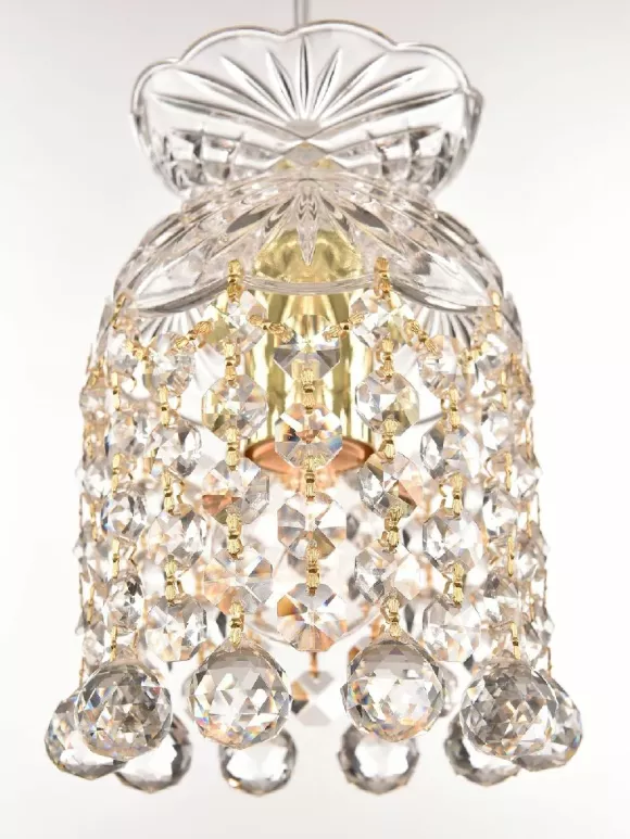 Подвесной светильник Bohemia Ivele Crystal 14781P/11 G Balls, декоративные элементы крупным планом Подвесной светильник Bohemia Ivele Crystal 14781P/11 G Balls, декоративные элементы крупным планом
