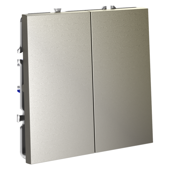 Выключатель двухклавишный Voltum S70 VLS020104